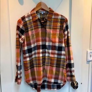 Madewell plaid ex-boyfriend shirt